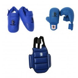 Pack protection karaté Kumite Starter bleu