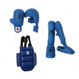 Pack protection karaté Kumite Avancé bleu