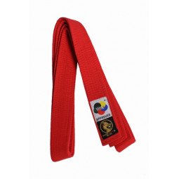 Ceinture de karaté Elite rouge WKF