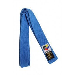 Ceinture karaté Elite bleue WKF