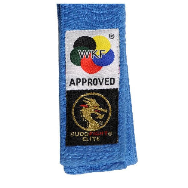 Ceinture karaté Elite bleue WKF