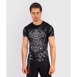 Rashguard à Manches Courtes Venum Gladiator 5.0 - Noir/Argent