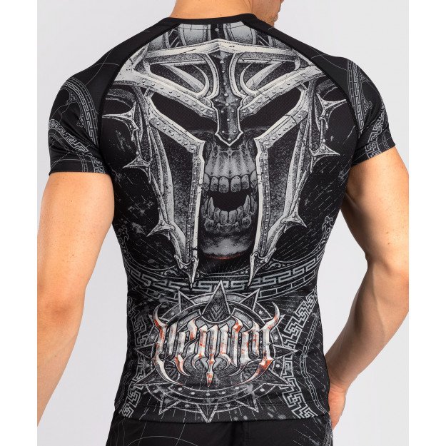 Rashguard à Manches Courtes Venum Gladiator 5.0 - Noir/Argent