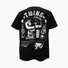 T-shirt Twins Muay Fighter noire