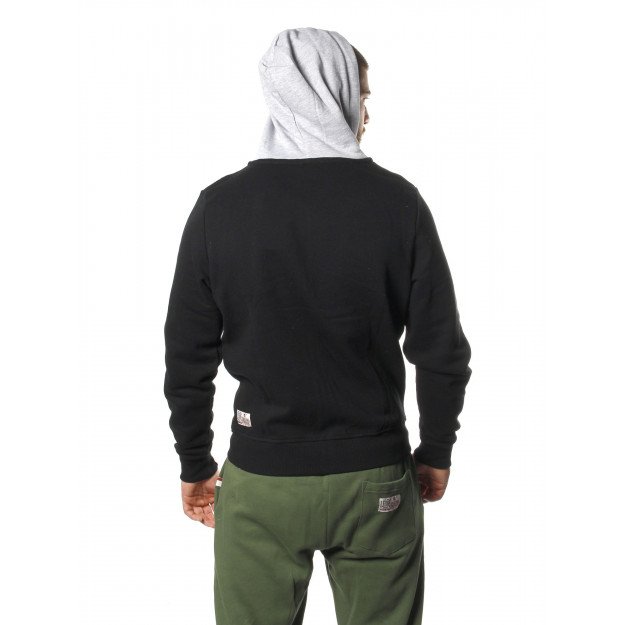 Sweatshirt Leone à Zip Noir