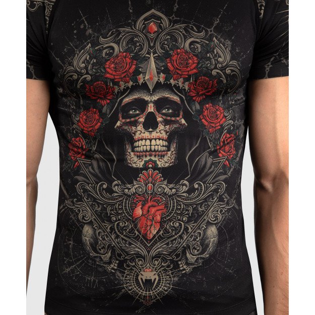 Rashguard Venum Santa Muerte 5.0 Noir Profond/Or