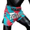 Short boxe thaï Fairtex BS1929 Street King Turquoise/Rouge