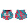 Short boxe thaï Fairtex BS1929 Street King Turquoise/Rouge