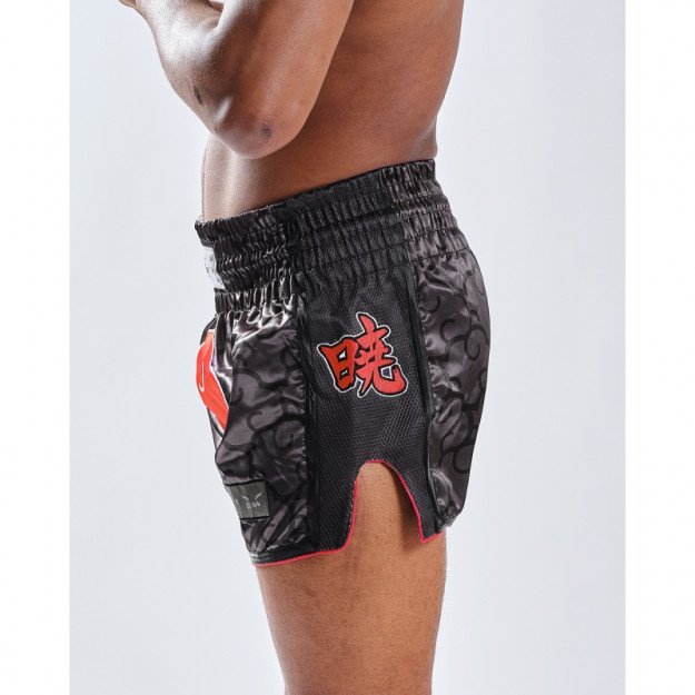 Short boxe thaï Naruto x Elion Akatsuki Noir/Rouge