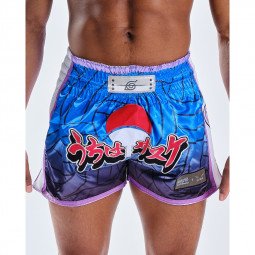 Short boxe thaï Naruto x Elion Sasuke Bleu