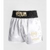 Short Boxe Thai Venum Classic Blanc / Noir / Or
