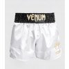 Short Boxe Thai Venum Classic Blanc / Noir / Or