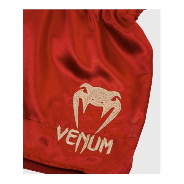 Short Boxe Thai Venum Classic Bordeau / Or