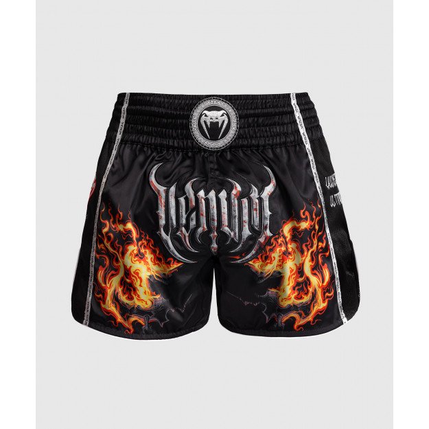 Short de boxe thaï Venum Gladiator 5.0 - Noir/Orange Néon