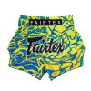 Short boxe thaï Fairtex BS1927 Magma Jaune/Bleu