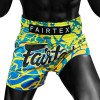Short boxe thaï Fairtex BS1927 Magma Jaune/Bleu