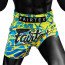 Short boxe thaï Fairtex BS1927 Magma Jaune/Bleu