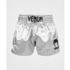 Short Boxe Thaï Venum Classic Argent/Noir