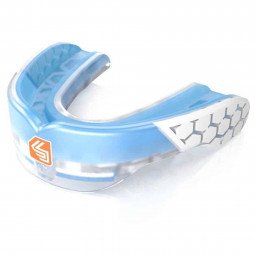 Protège-dents Shock Doctor Gel Max Power Carbon Trans Bleu