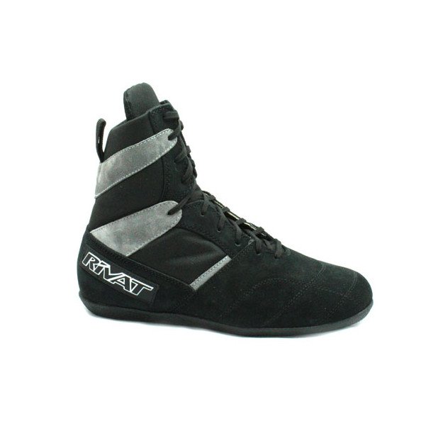 Chaussures de Boxe Française Rivat Top Noir/ Anthracite