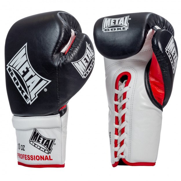 Gants de Boxe à Lacets Super Pro 100% Cuir