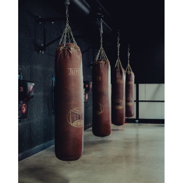 Sac de frappe de boxe vintage en cuir