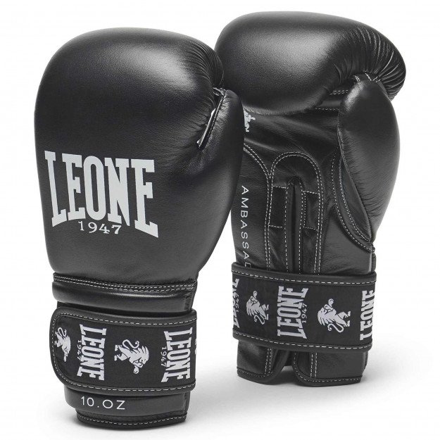 Gants de boxe Leone Ambassador 100% cuir