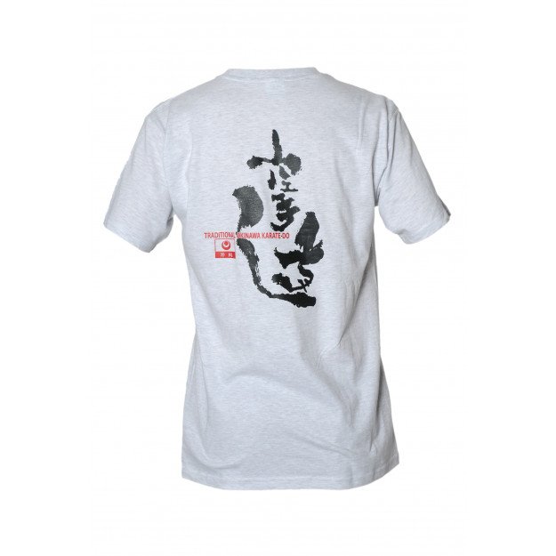 T-shirt Shureido Gris clair Logo Coeur & Logo au Dos