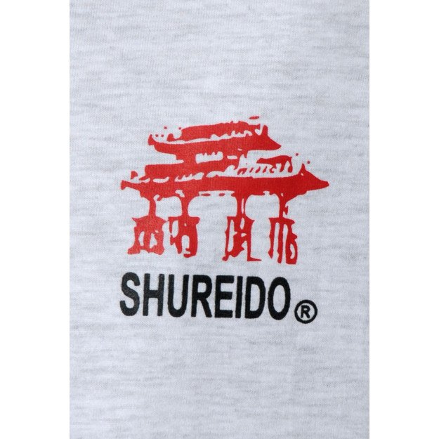 T-shirt Shureido Gris clair Logo Coeur & Logo au Dos
