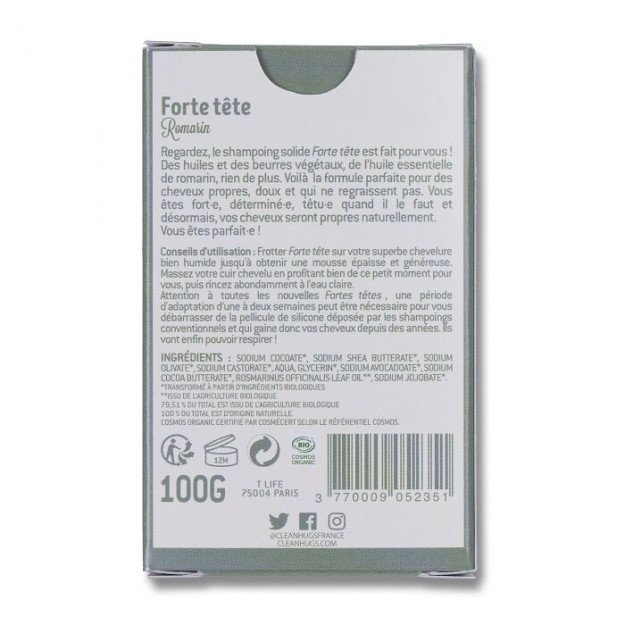 Shampoing solide Clean Hugs Forte tête