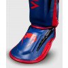 Protège-tibias et pieds Venum Elite - Bleu Foncé/Rouge