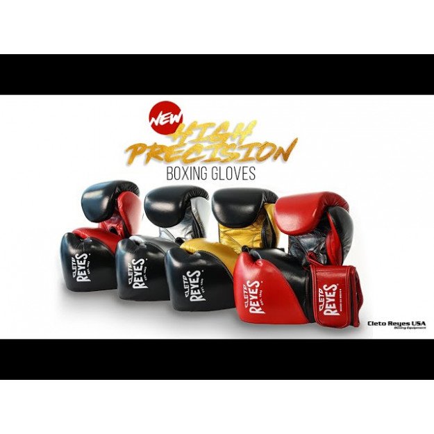 Gants de Boxe d'entrainement REYES HIGH PRECISION NOIR/OR 