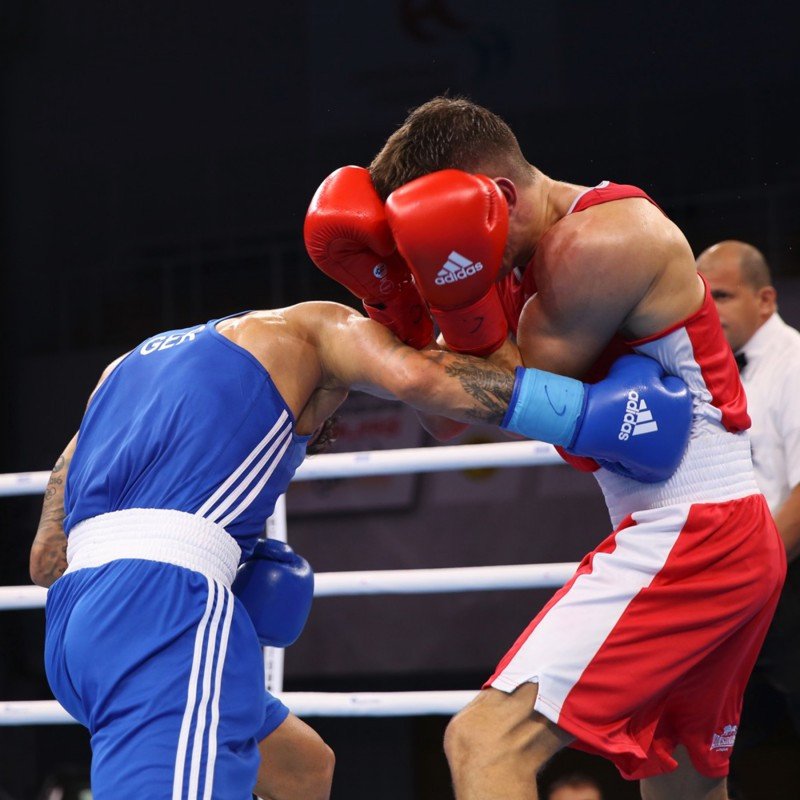 Gants de boxe amateur ADIDAS AIBA PU ROUGE 