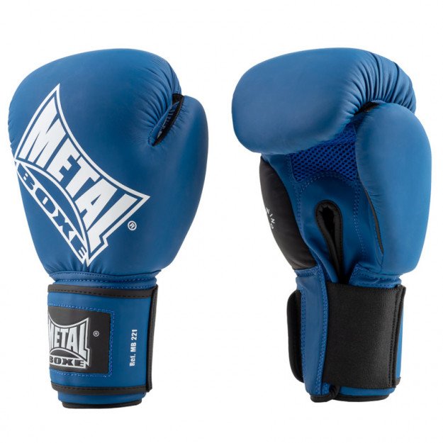 Gants de boxe Entrainement Compétition Métal Boxe MB215 bleus – Budo Spirit