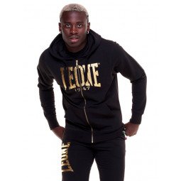 Sweat à Capuche Zippé Leone Gold