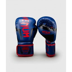 Gants de Boxe Venum Elite - Bleu Fonçé/Rouge