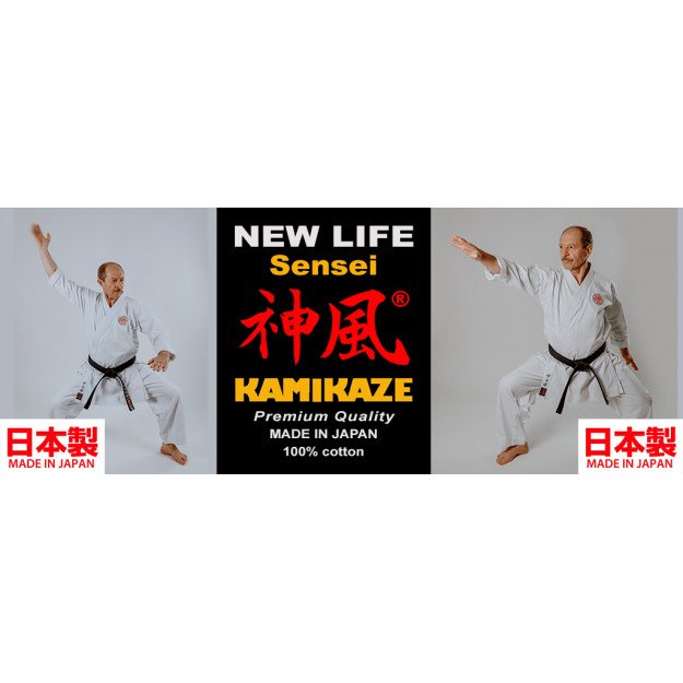 Kimono Karate Kamikaze New Life Sensei coupe kata made in Japan