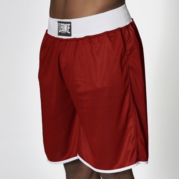 Short boxe anglaise réversible rouge & bleu