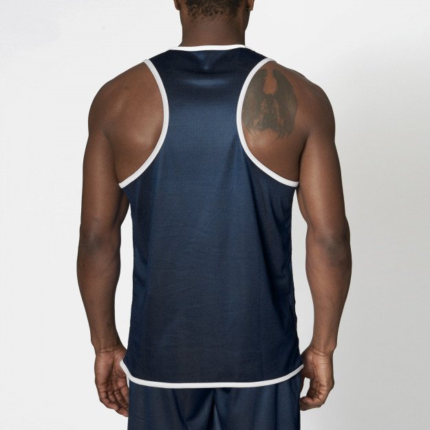 Débardeur de boxe anglaise réversible rouge & bleu