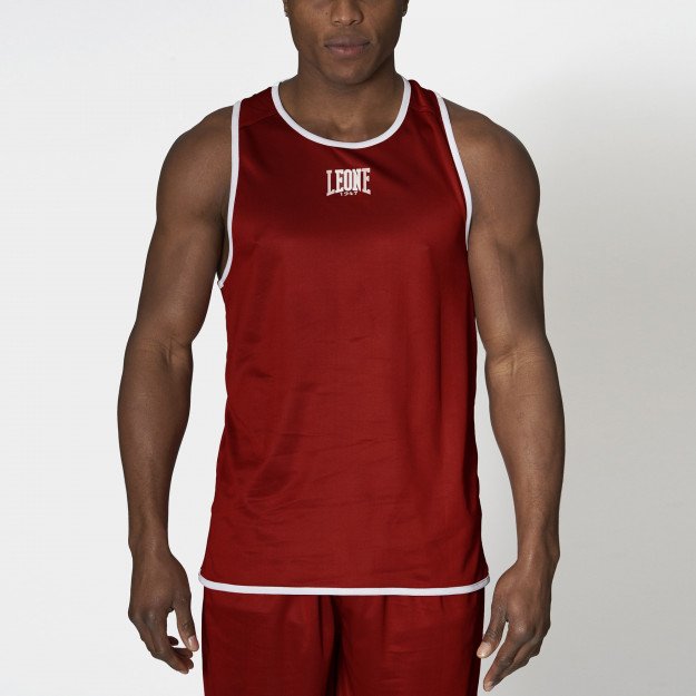 Débardeur de boxe anglaise réversible rouge & bleu