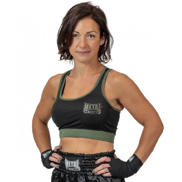 Brassière de Sport Metal Boxe