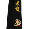 Ceinture Judo Noire Budofight Brodée Judo