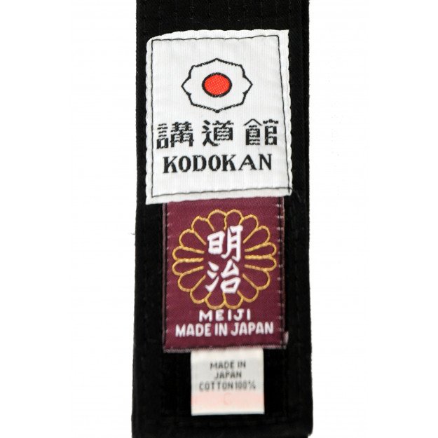 Ceinture Judo Noire Meiji Importation Japon