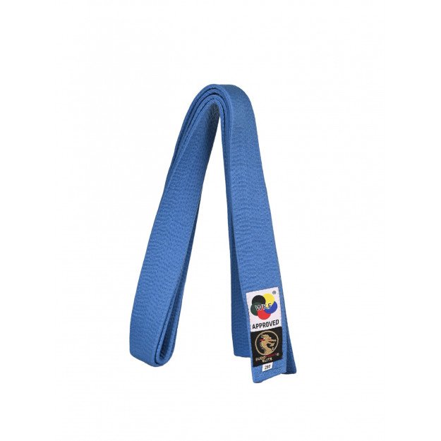 Ceinture karaté Elite bleue WKF