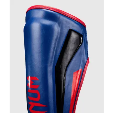 Protège-tibias et pieds Venum Elite - Bleu Foncé/Rouge - 3