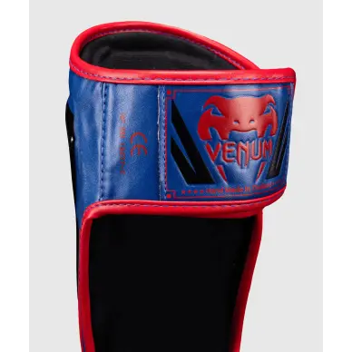 Protège-tibias et pieds Venum Elite - Bleu Foncé/Rouge - 5
