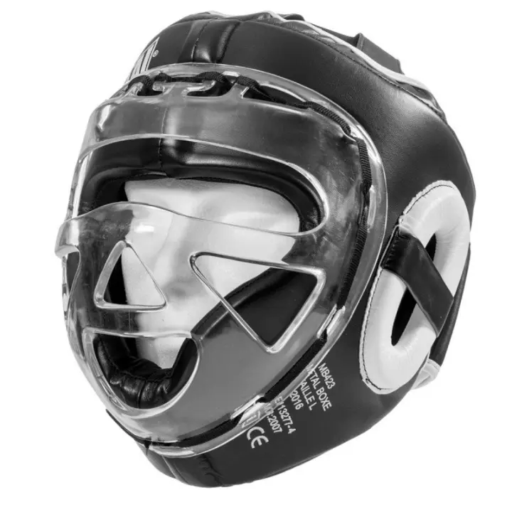 Casque Metal Boxe avec visière