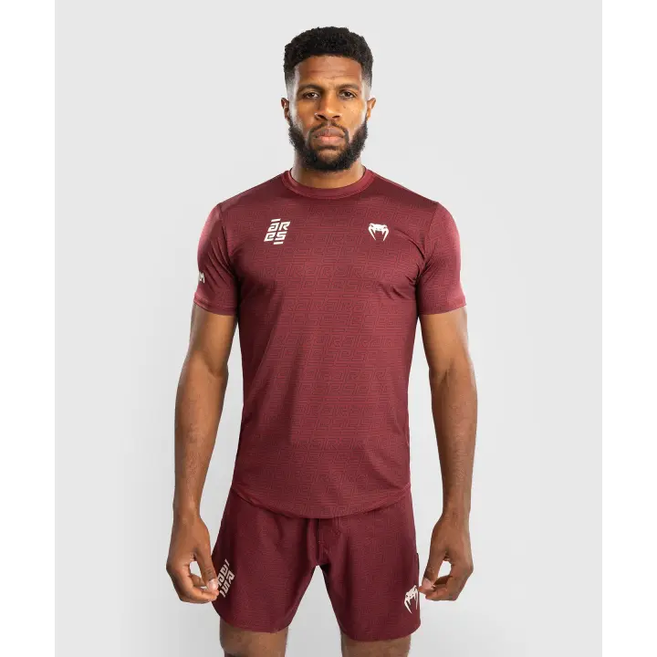 Camiseta Dry Tech Venum X Ares Burdeos