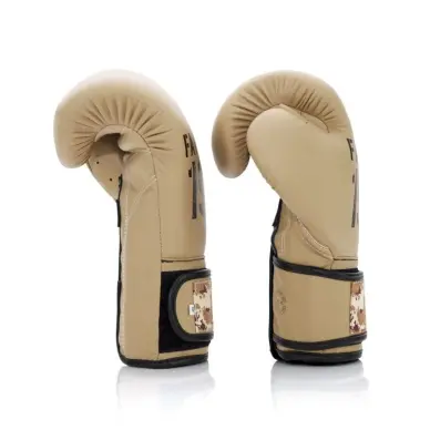 Gants de Boxe d'Entrainement Fairtex F-Day Sable 100% cuir - 3