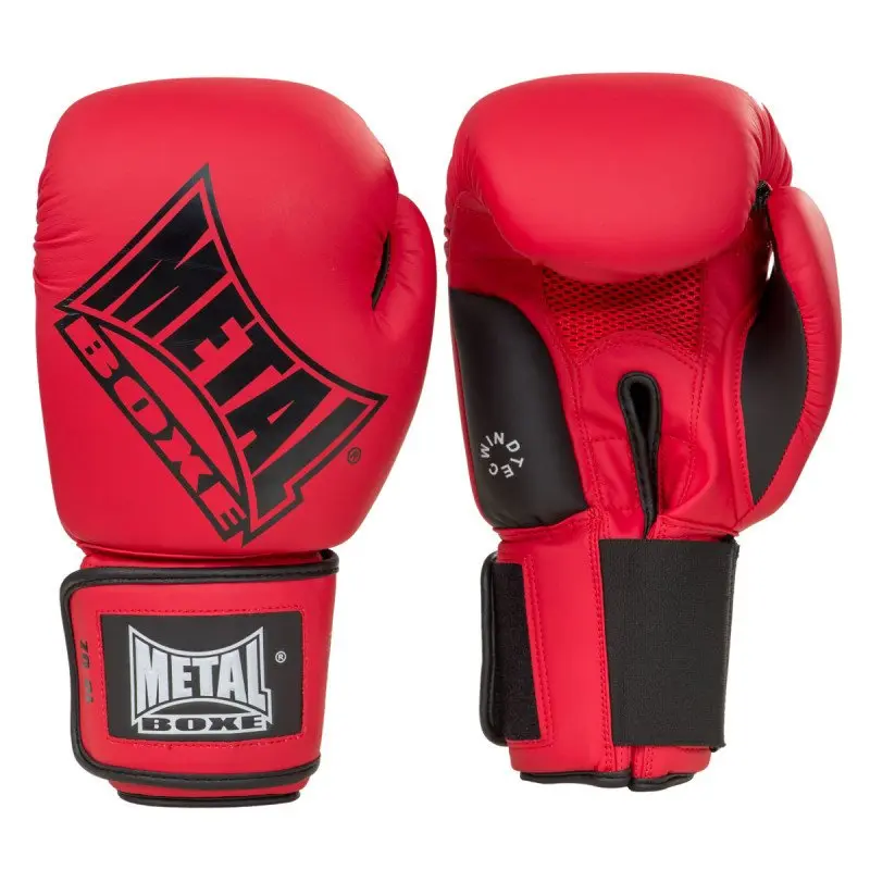 Gants De Boxe METAL BOXE Blade – Cuir PU Et Mousse EVA – 14 Oz – Blanc Et Or